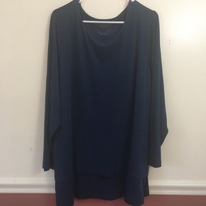 Susan Graver Modern Essentials Tiered Tunic Top